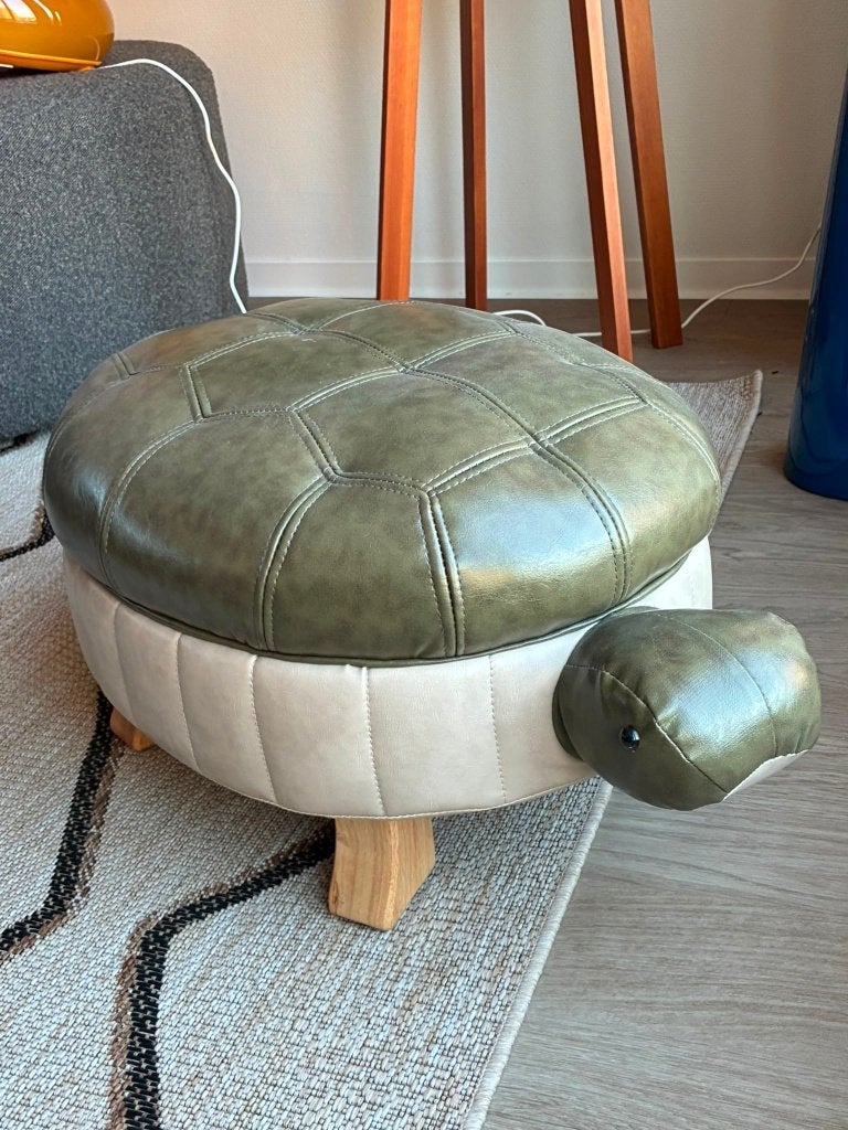 Poef Schildpad, Ophalen, Minder dan 50 cm, Rond, Minder dan 50 cm