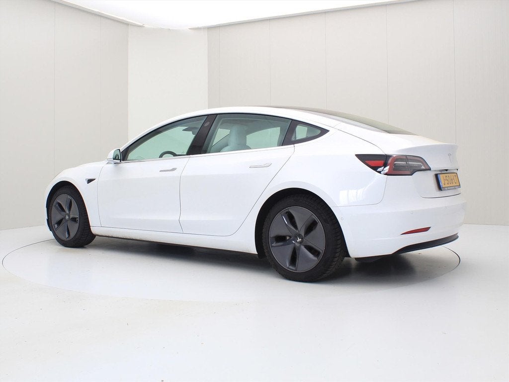 Tesla Model 3 Standard RWD Plus 85% SoH [ WIT LEDER+AUTOPILO, Automaat, Achterwielaandrijving, Gebruikt, Wit
