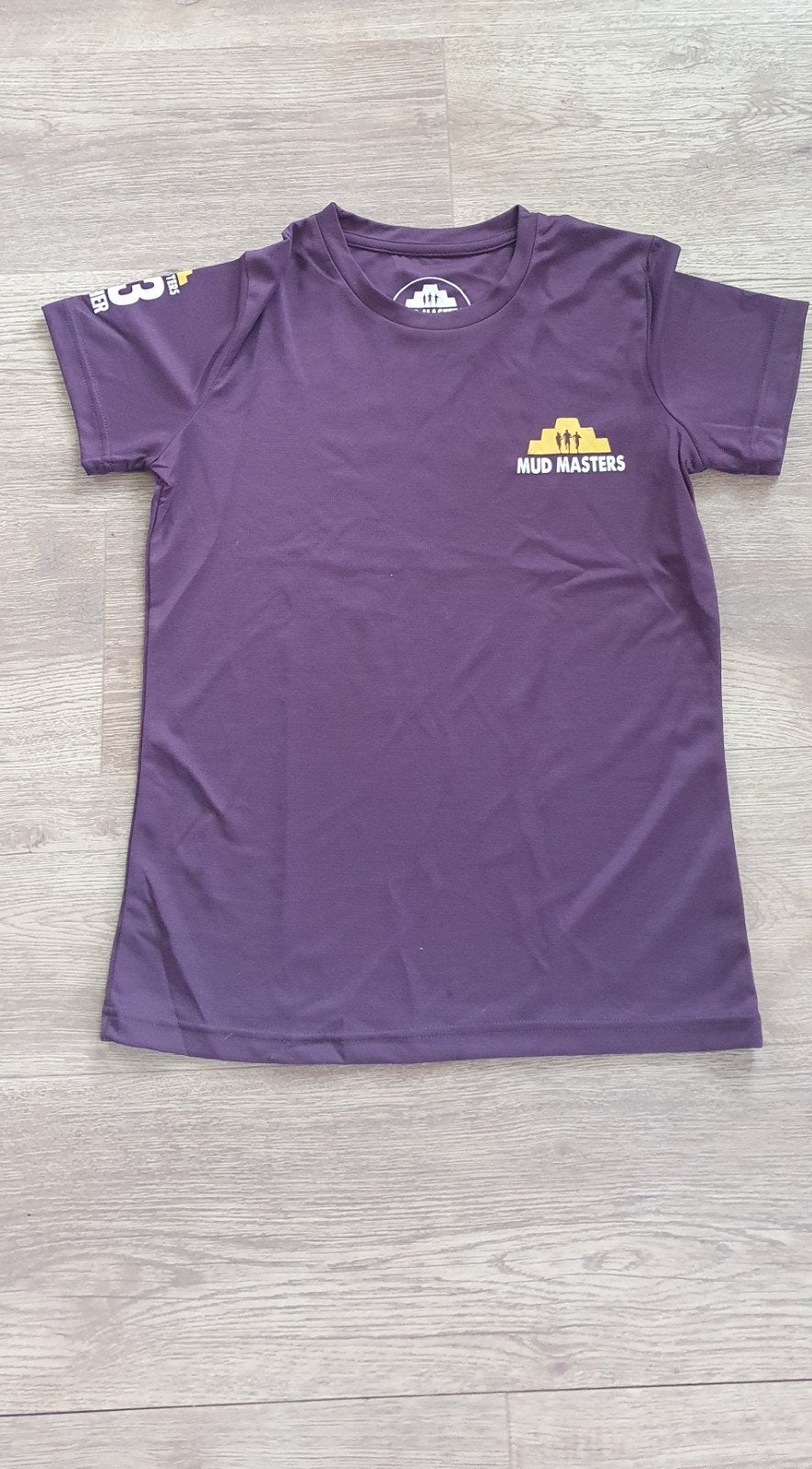 Mud Masters T-shirt - Maat S/XS, Mud Masters, Paars, Ophalen of Verzenden, Zo goed als nieuw
