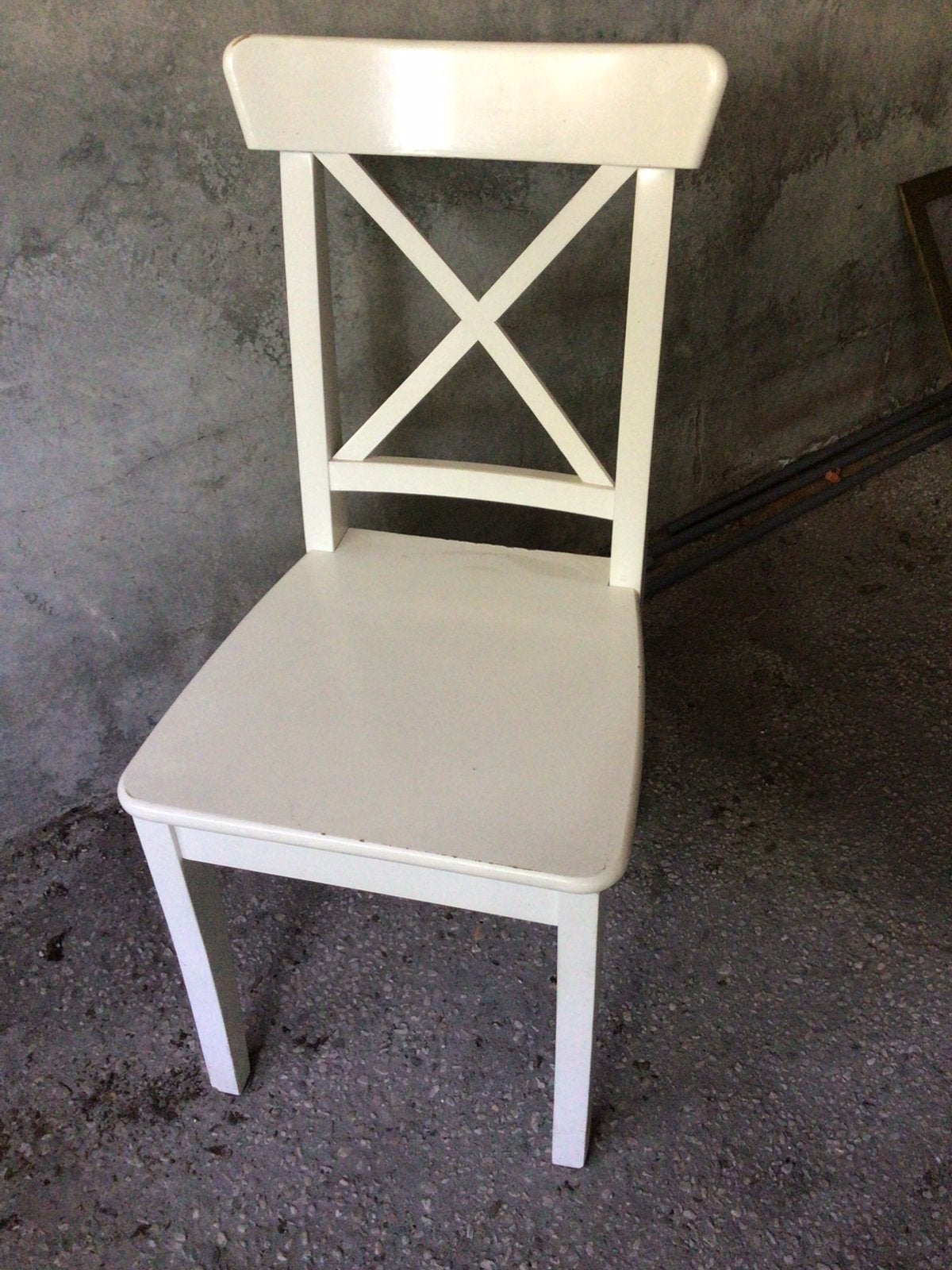 Ikea stoel, Ophalen of Verzenden, Zo goed als nieuw, Wit, Vier