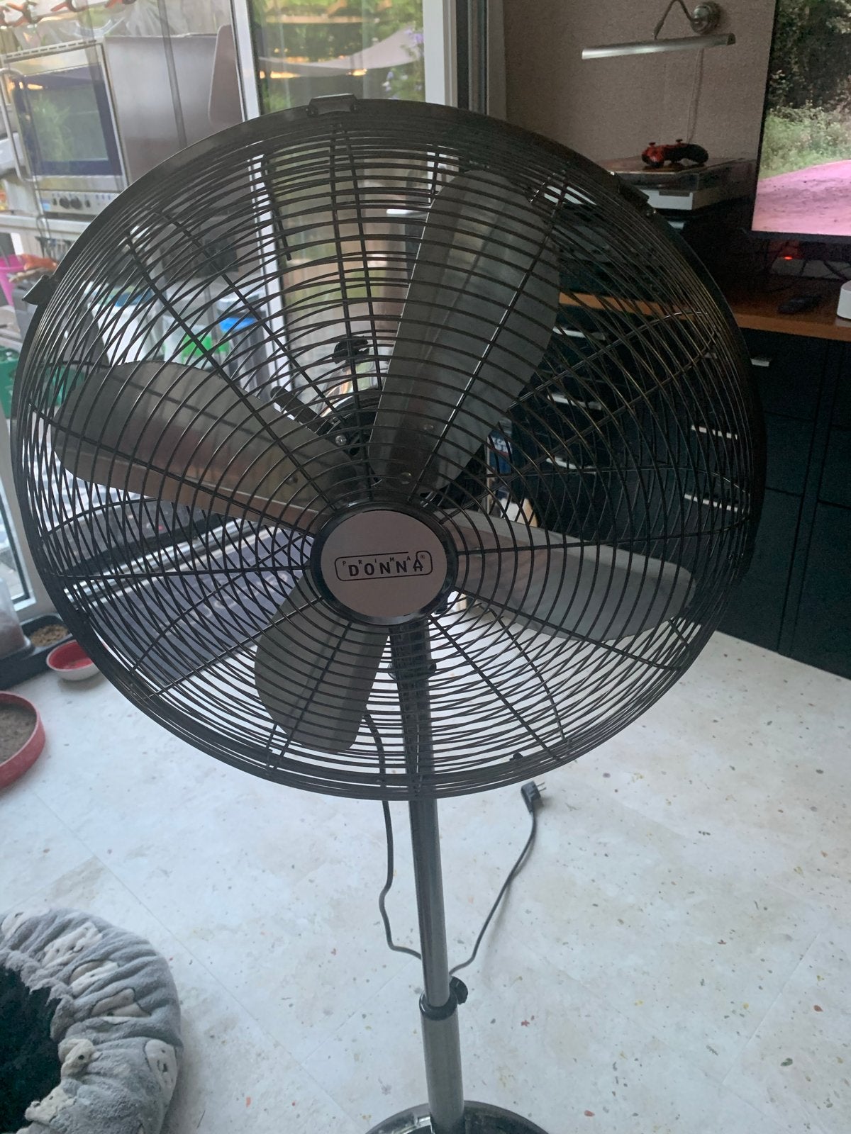 Prima Donna Statiefventilator - Grote Zwarte Ventilator, Witgoed en Apparatuur, Ventilatoren, Ophalen, Gebruikt, Statiefventilator