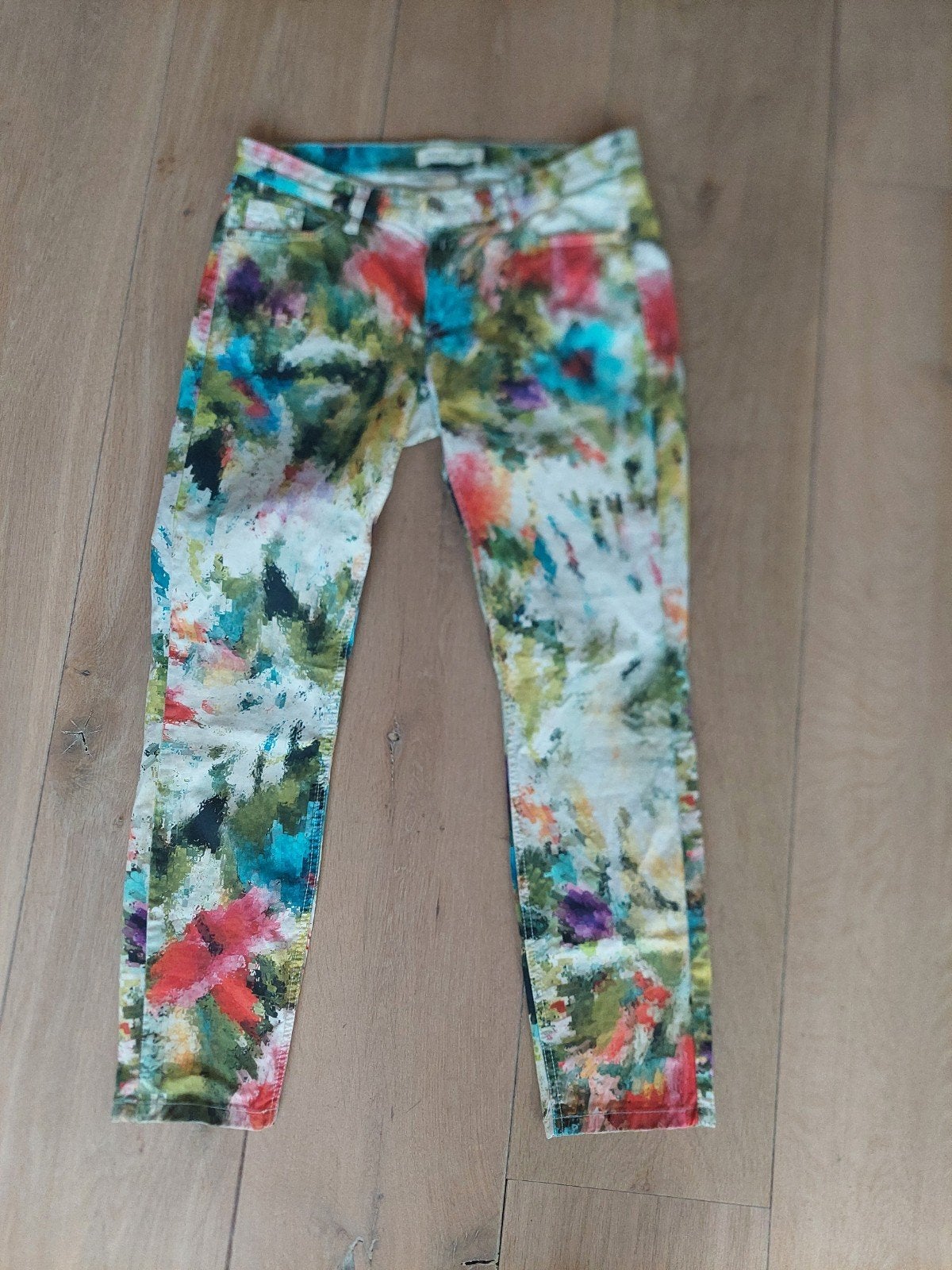 Deyk Bonny MT-WA Jeans - Kleurrijke Print. Maat 30/32, Overige kleuren, Ophalen of Verzenden, Zo goed als nieuw, W30 - W32 (confectie 38/40)