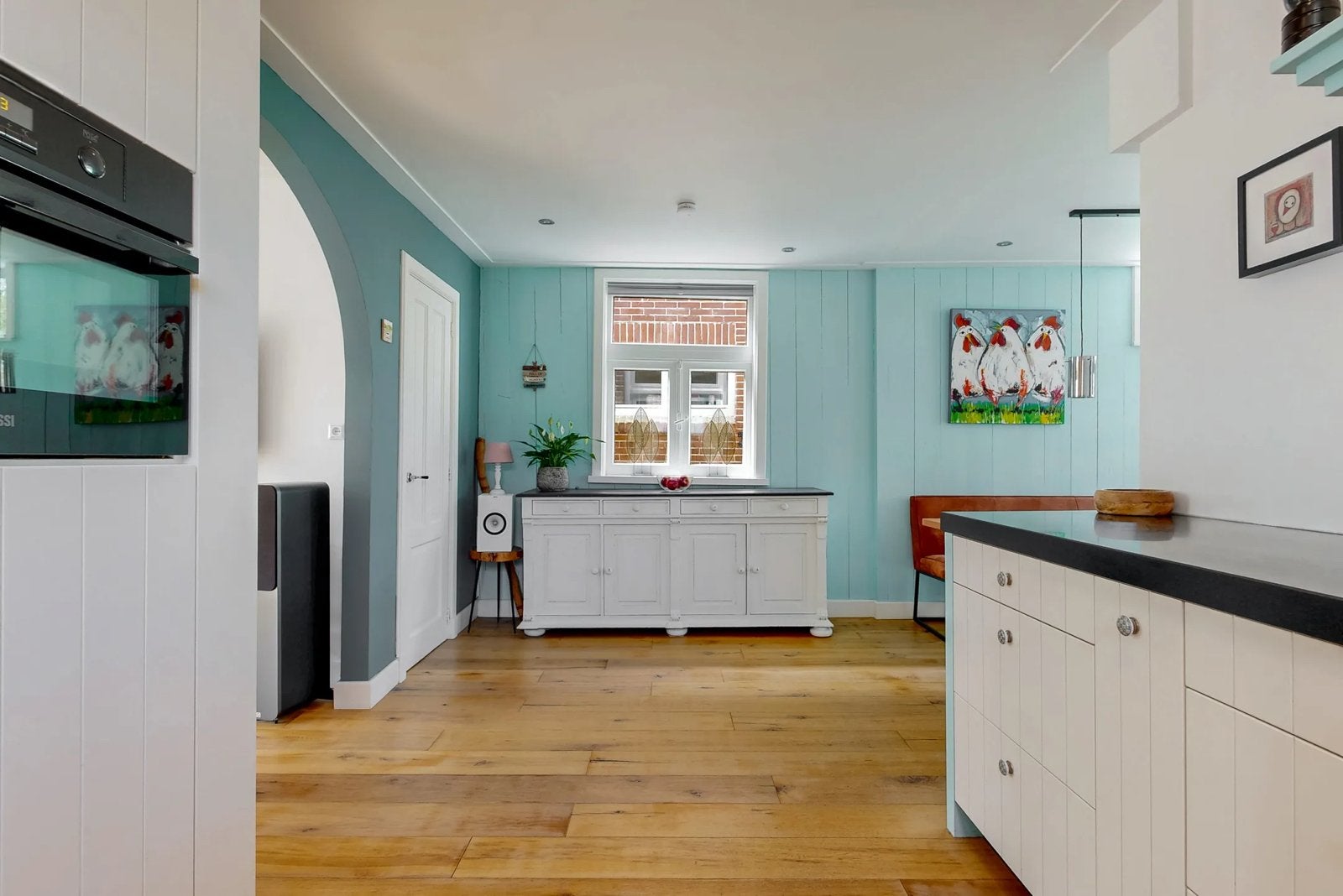 +- 48 m² grenen houten vloer beschikbaar, Doe-het-zelf en Verbouw, Ophalen, Gebruikt, Vloerdelen of -planken, 10 m² of meer