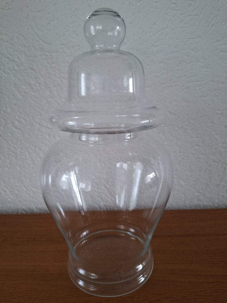 Apothekerspot, Huis en Inrichting, Ophalen, Transparant, 35 cm, Met deksel