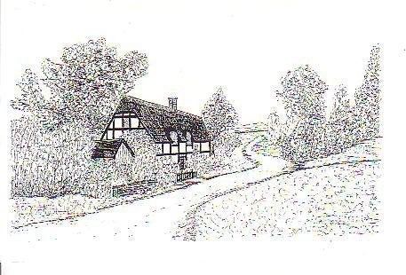 Ansichtkaart 	Huis met tuin	Tek J Sinke - Kruiningen, Verzenden, 1980 tot heden, Ongelopen, Gebouw