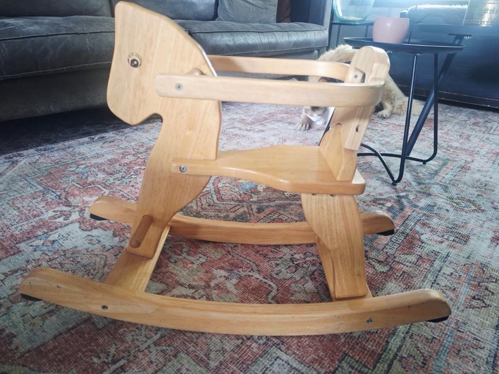 Houten hobbelpaard voor kinderen, Ophalen, Zo goed als nieuw, Rij- of Hobbelspeelgoed