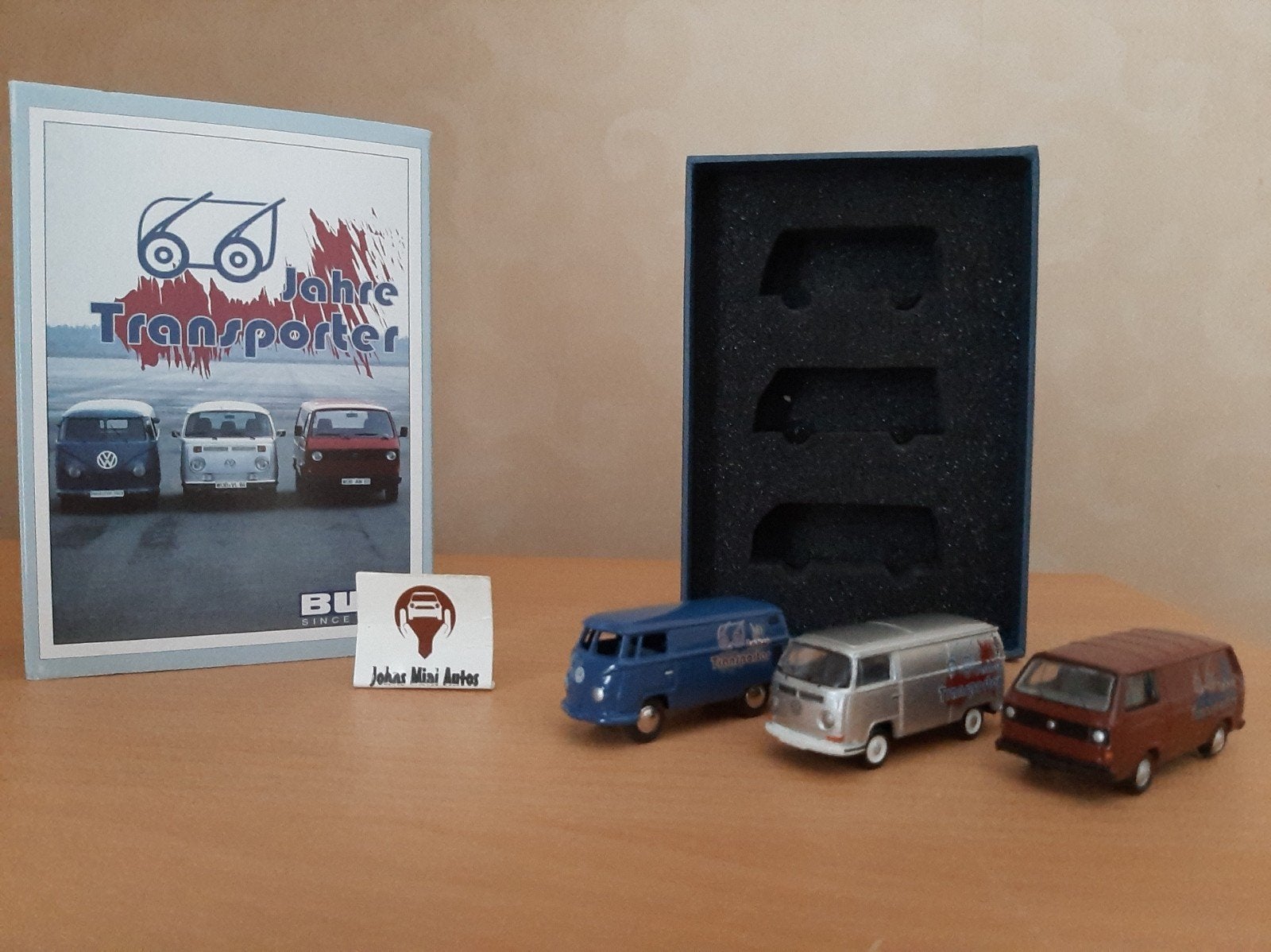 PRACHTIG SET VAN 66 JAAR VW TRANSPORTER T1 T2 EN T3 in 1:87, Auto, Nieuw, Ophalen of Verzenden, Overige merken