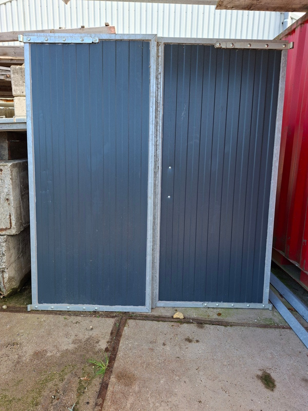 Staldeuren, dubbele deur, garagedeur, Ophalen, Gebruikt, 200 cm of meer, 150 tot 200 cm