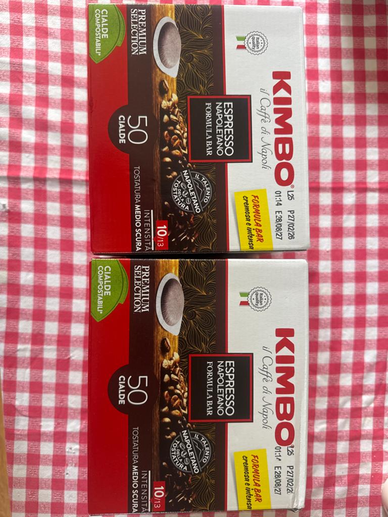 Kimbo Espresso Napoletano Formula Bar Koffiepads (2x50 st), Koffiepads en cups, Overige modellen, 10 kopjes of meer, Nieuw