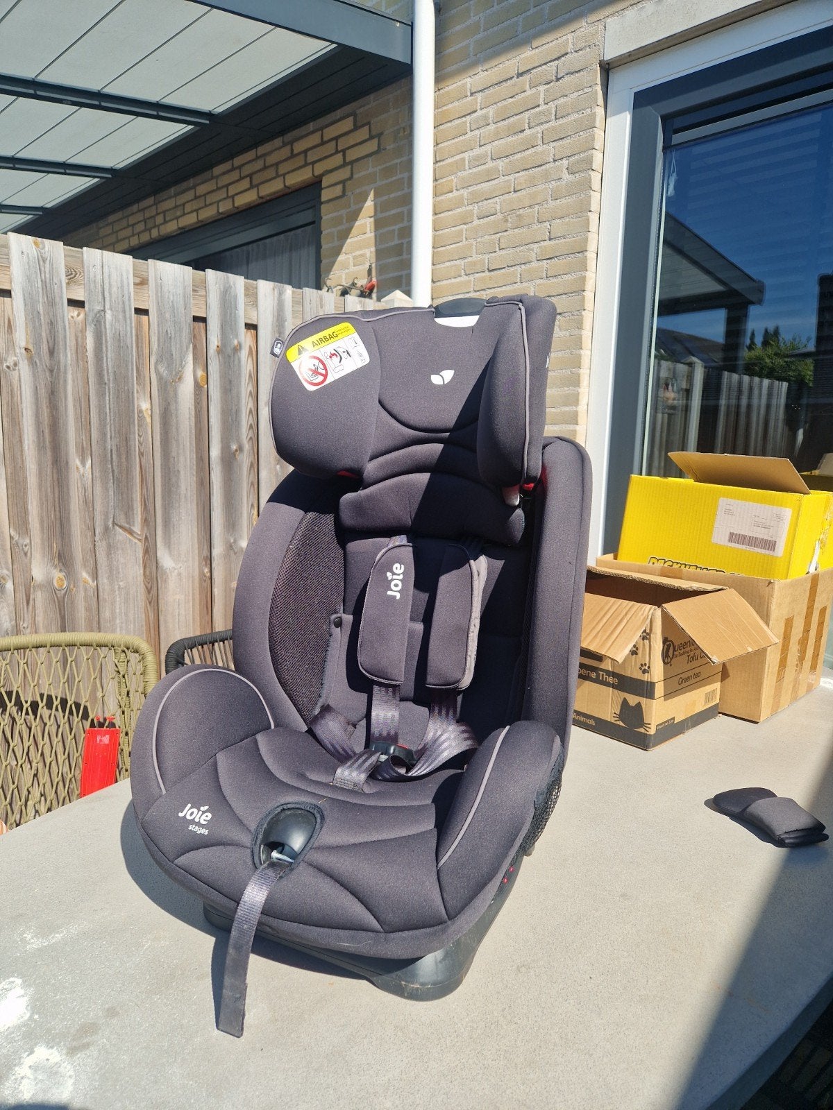 Autostoel, Joie 0-25 kg, Verstelbare rugleuning, Autogordel, Zo goed als nieuw, 9 t/m 36 kg