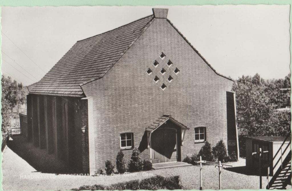 Hardinxveld-Giessendam. Kerk oud Geref. Gemeente.'62, Verzamelen, Ophalen, 1960 tot 1980, Ongelopen, Zuid-Holland