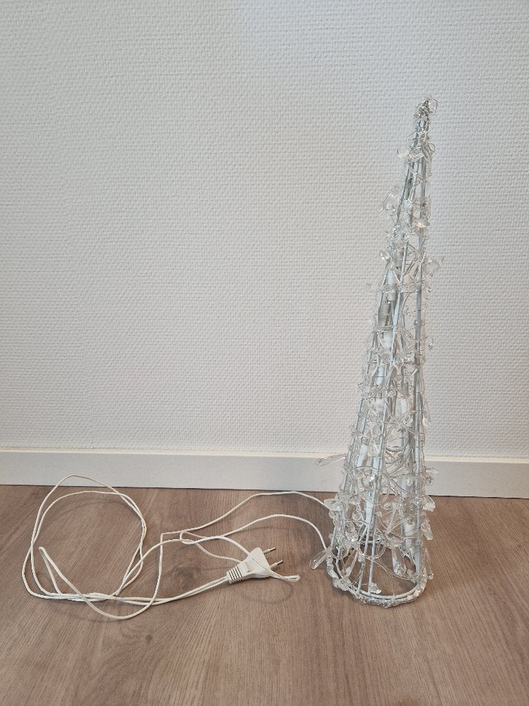 Kerst acryl piramide met verlichting, Diversen, Ophalen of Verzenden, Nieuw