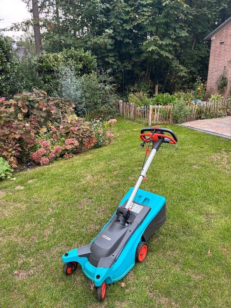 Gardena elektrische grasmaaier – gebruikt, werkt goed, Ophalen, Cirkelmaaier, Gebruikt, Elektrische grasmaaier