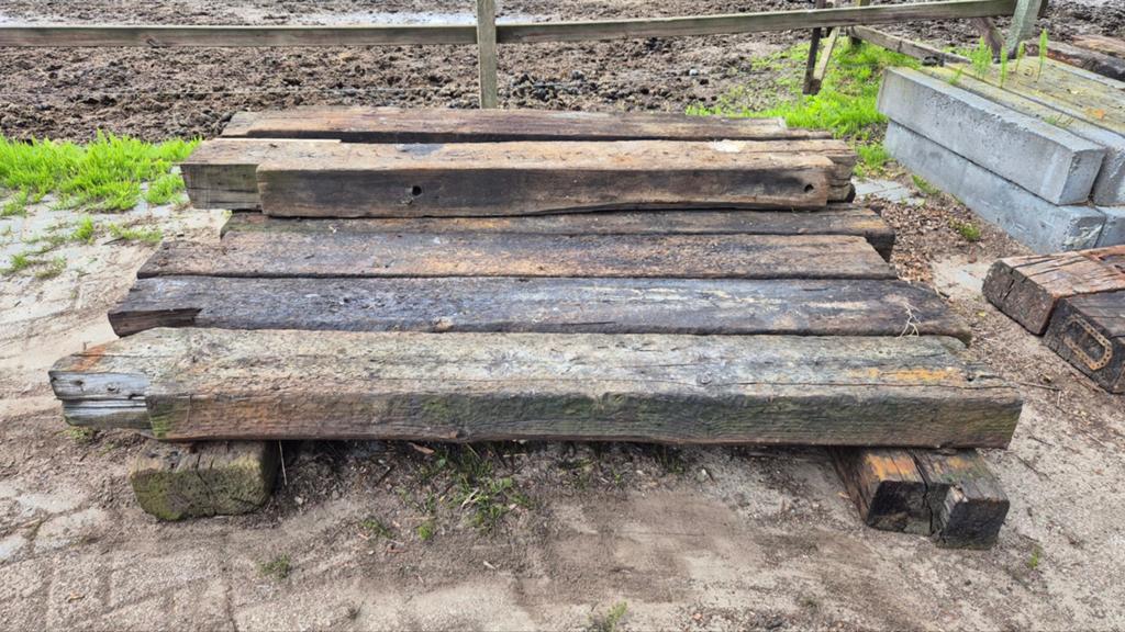 Spoorbielzen bielzen gebruikt, Ophalen, Gebruikt, 250 cm of meer, Balken