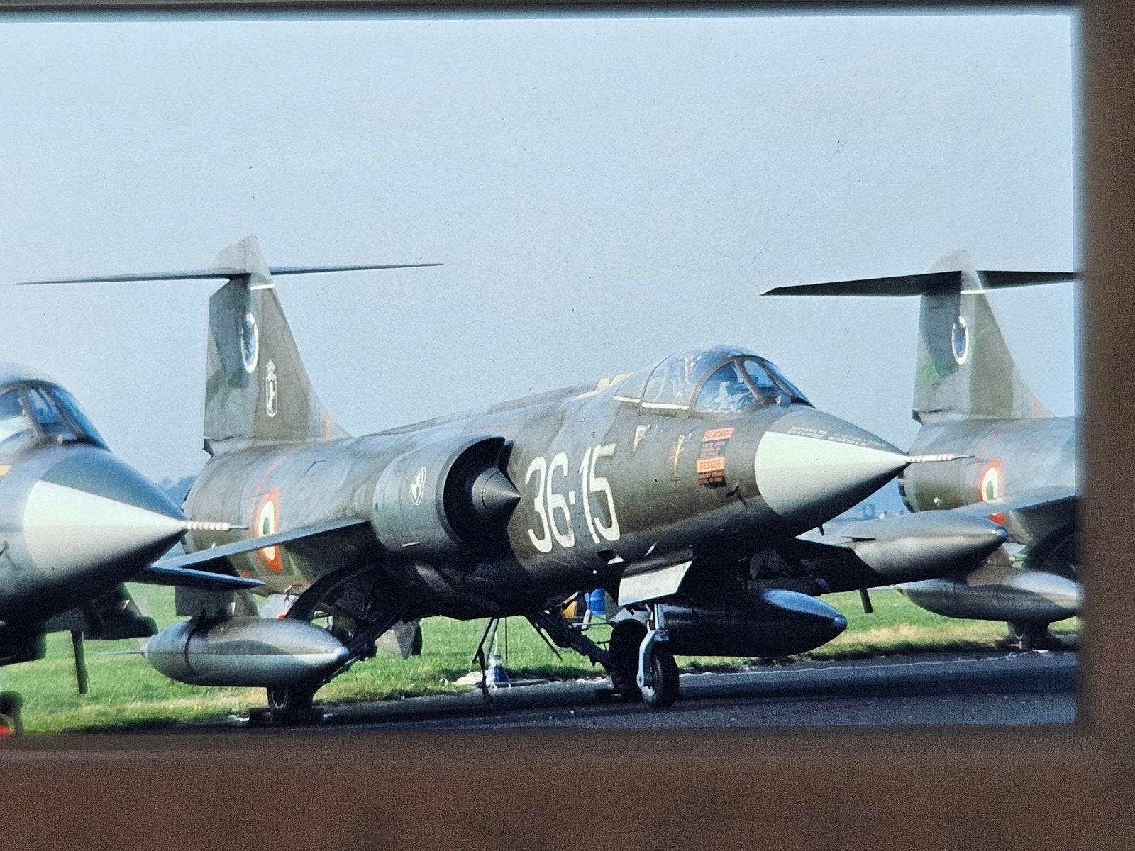 F-104 Starfighter dias AMI - Italiaanse luchtmacht, Verzamelen, Ophalen of Verzenden, Gebruikt, Kaart, Foto of Prent