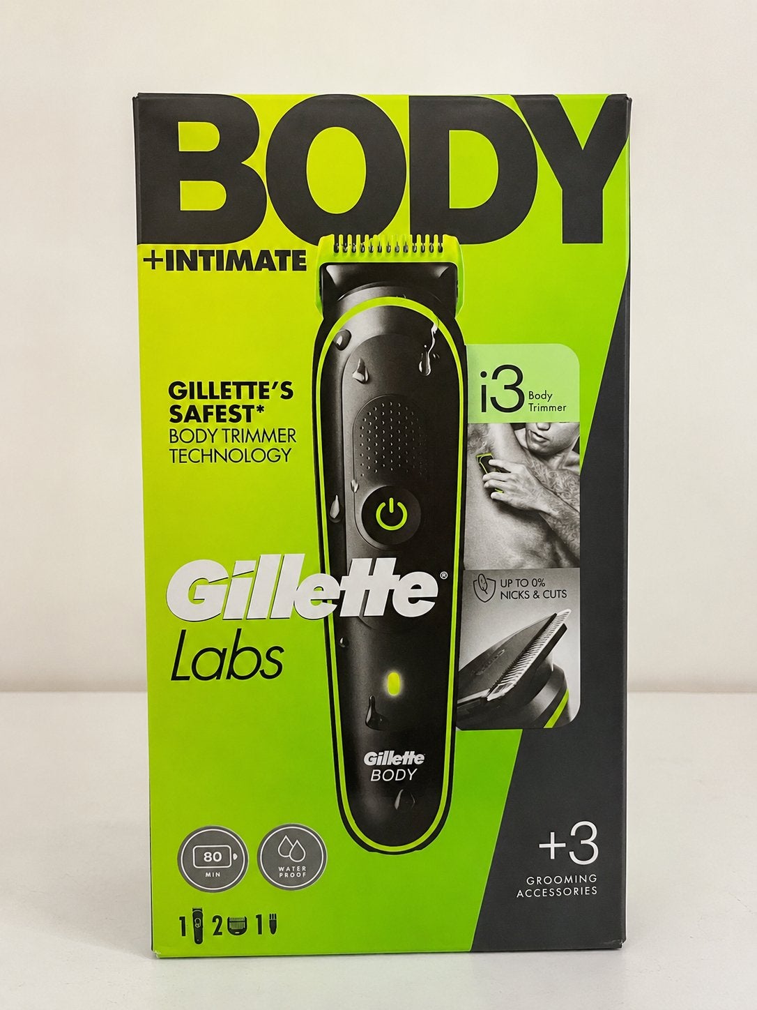 Gillette Labs i3 Body Trimmer - Nieuw in doos, Ophalen of Verzenden, Nieuw, Scheren en Epileren