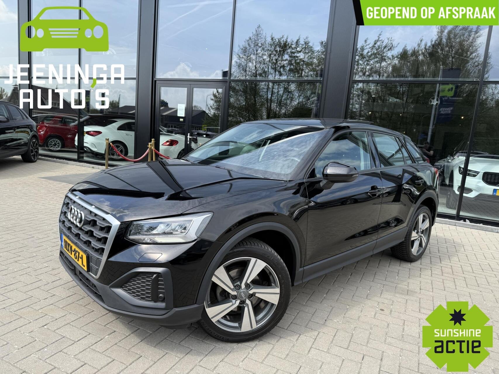 Audi Q2 35 TFSI Business Edition|S line|Navi|Pano|Clima|Stoe, Auto's, Stof, 4 cilinders, 150 pk, Zwart