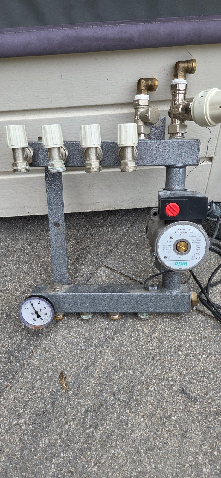 4 groeps vloerverwarming verdeler, Doe-het-zelf en Verbouw, Verwarming en Radiatoren, Gebruikt, Minder dan 30 cm, Overige typen