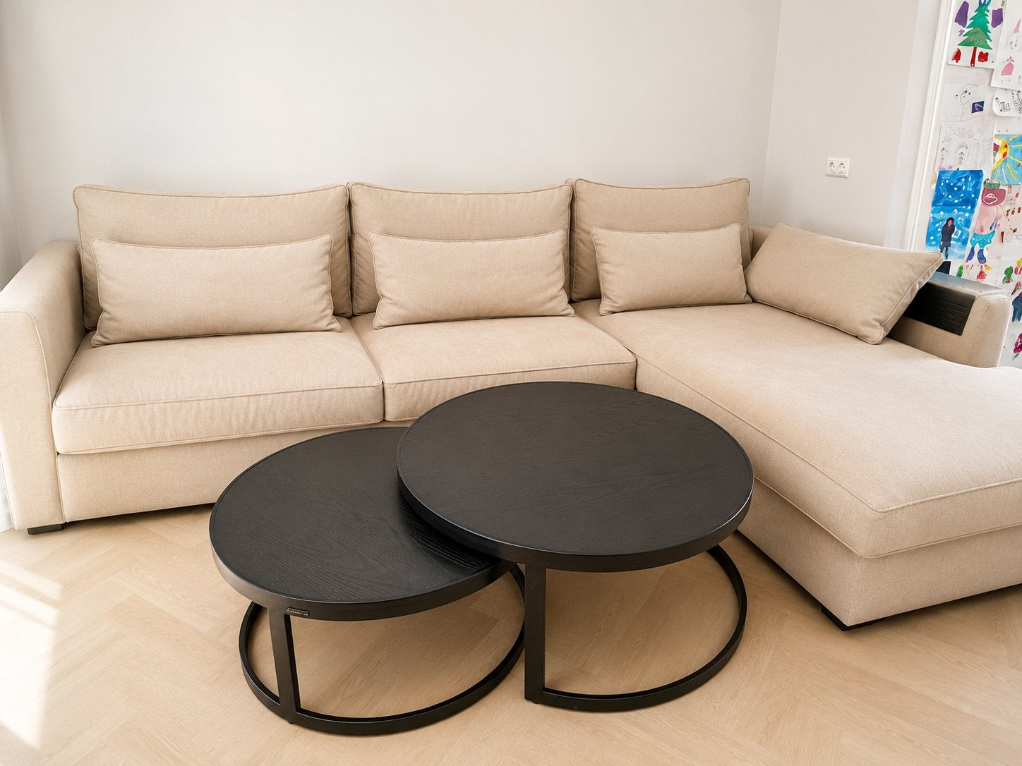 Richmond blackbone salontafels, Rond, Zo goed als nieuw, Minder dan 50 cm, 50 tot 100 cm
