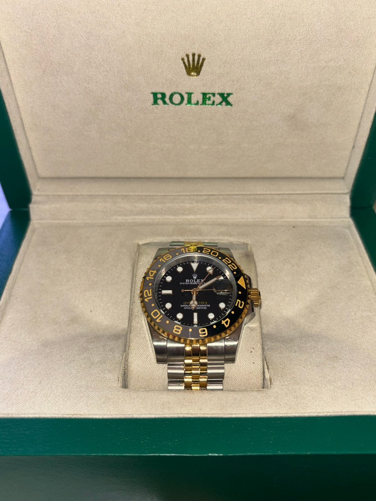 Rolex GMT-Master II "Root Beer" in uitstekende staat, Ophalen of Verzenden, Zo goed als nieuw