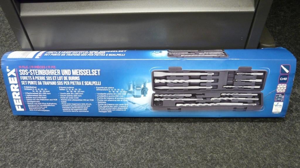 SDS boren en beitelset 11 delig, Ophalen, Nieuw