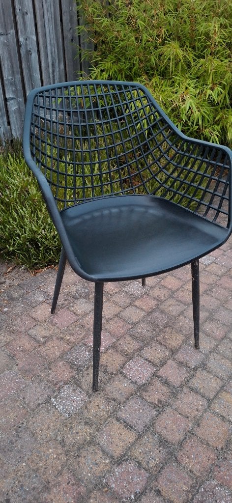 6 Tuinstoelen, Ophalen, Gebruikt, Kunststof