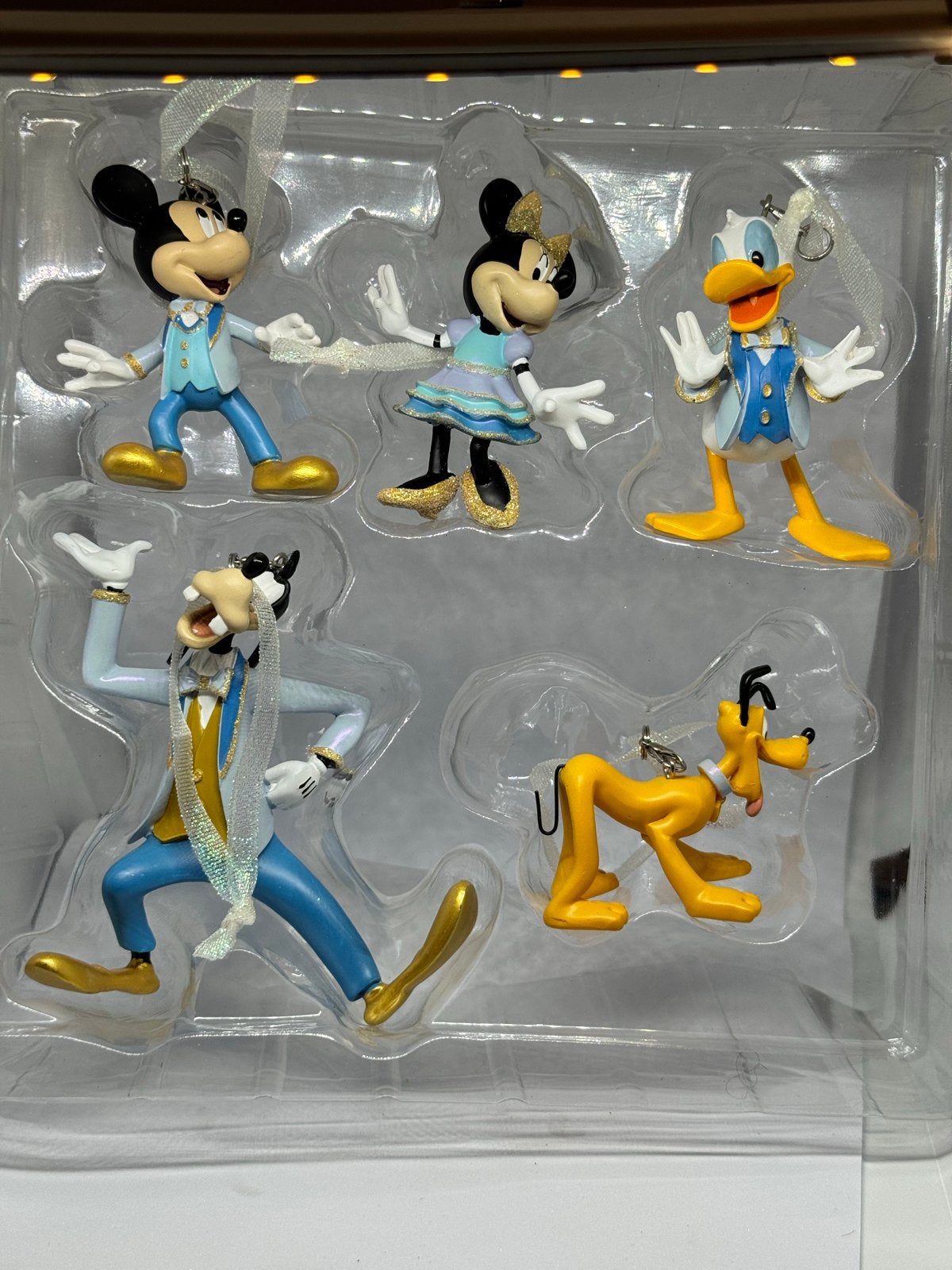 Disney World 50th Anniversary Ornament Set, Ophalen of Verzenden, Mickey Mouse, Zo goed als nieuw, Beeldje of Figuurtje