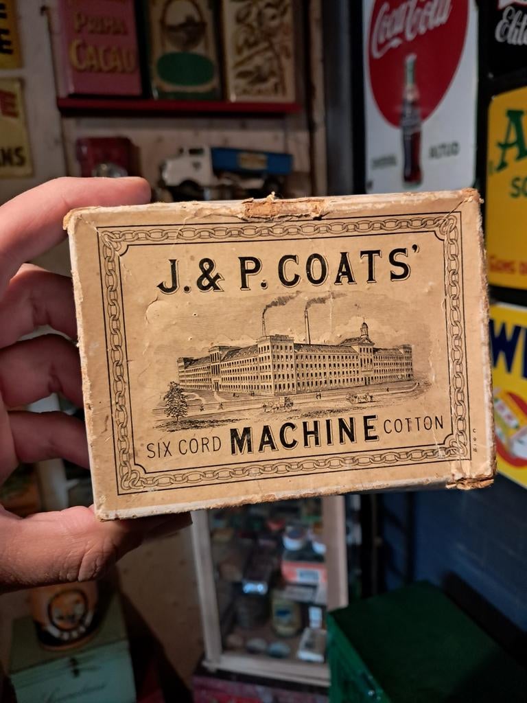 J&P Coats machine cotton verpakking doosje, Ophalen of Verzenden, Overige