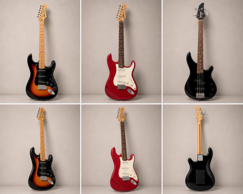 Elektrische gitaren en basgitaar - Diverse modellen, Ophalen of Verzenden, Gebruikt, Solid body, Overige merken
