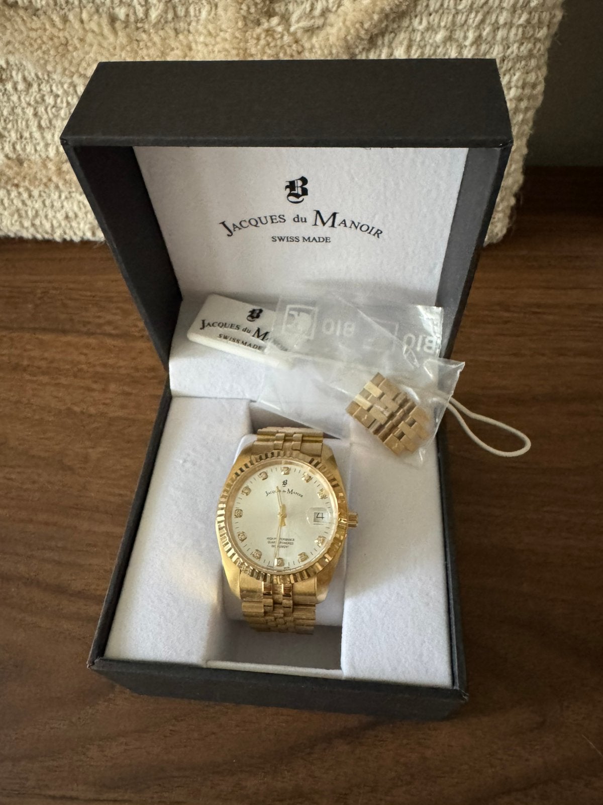 Jacques du Manoir horloge 31mm, Ophalen, Zo goed als nieuw, Staal, Overige merken