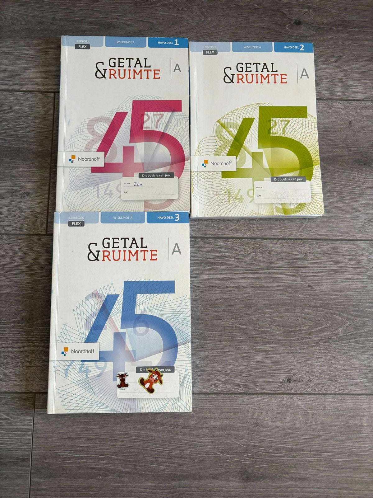 Getal & Ruimte Wiskunde A HAVO deel 1, 2 en 3, Ophalen of Verzenden, Gelezen, HAVO, Wiskunde A