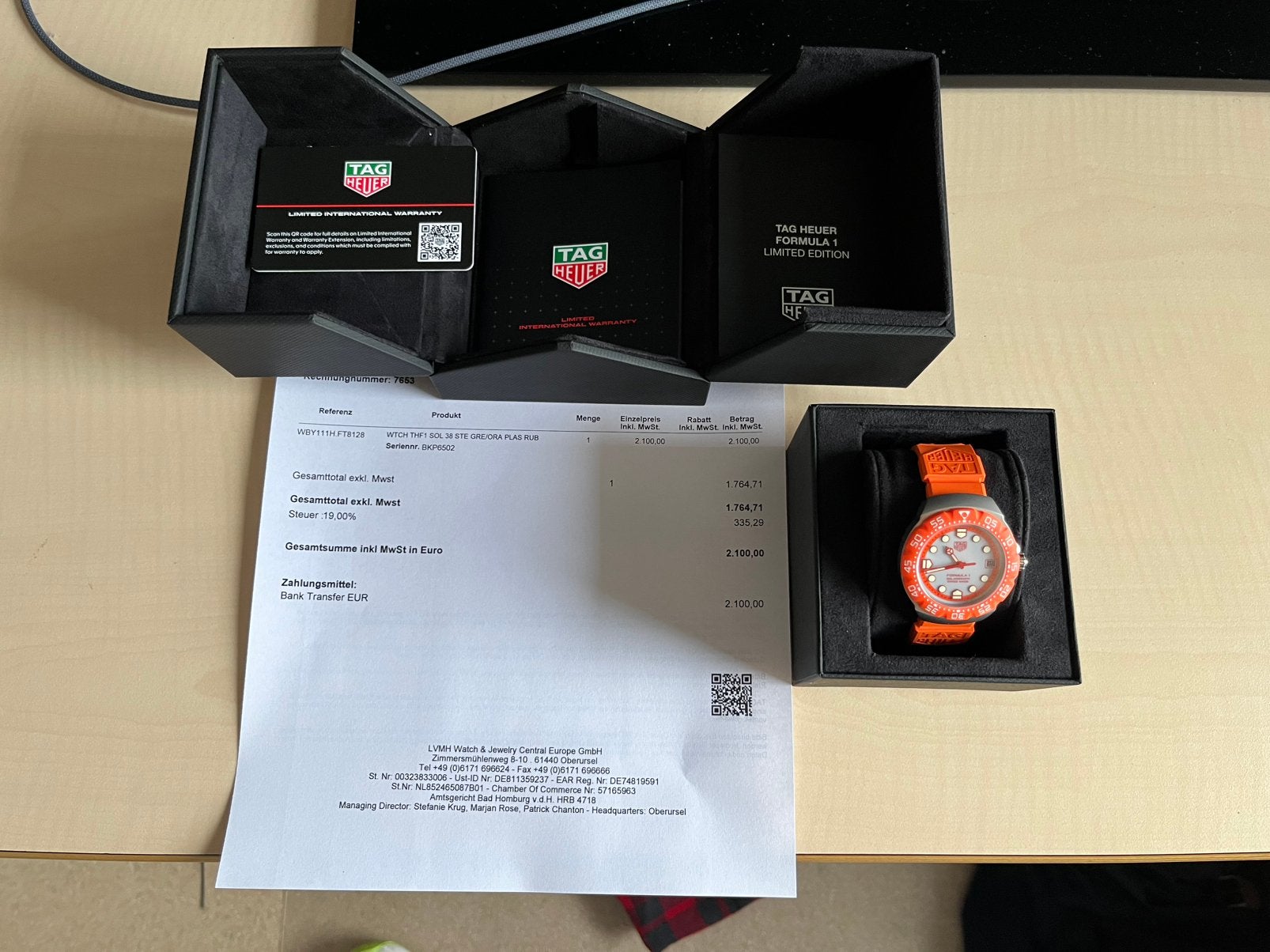 Tag Heuer formula 1 zandvoort editie, Ophalen, Overige materialen, Polshorloge, Nieuw