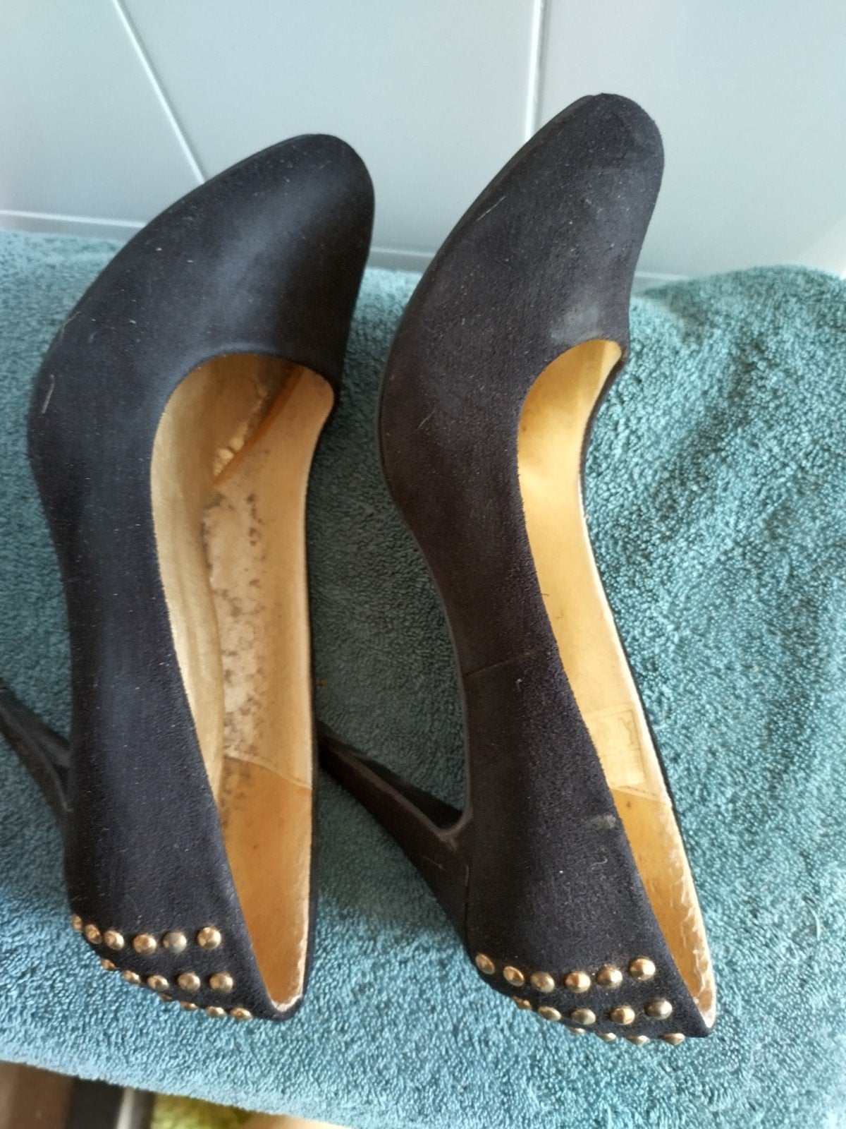 Zwarte Hot Item Pumps met Studs - Maat 39, Hak 8 cm, Ophalen of Verzenden