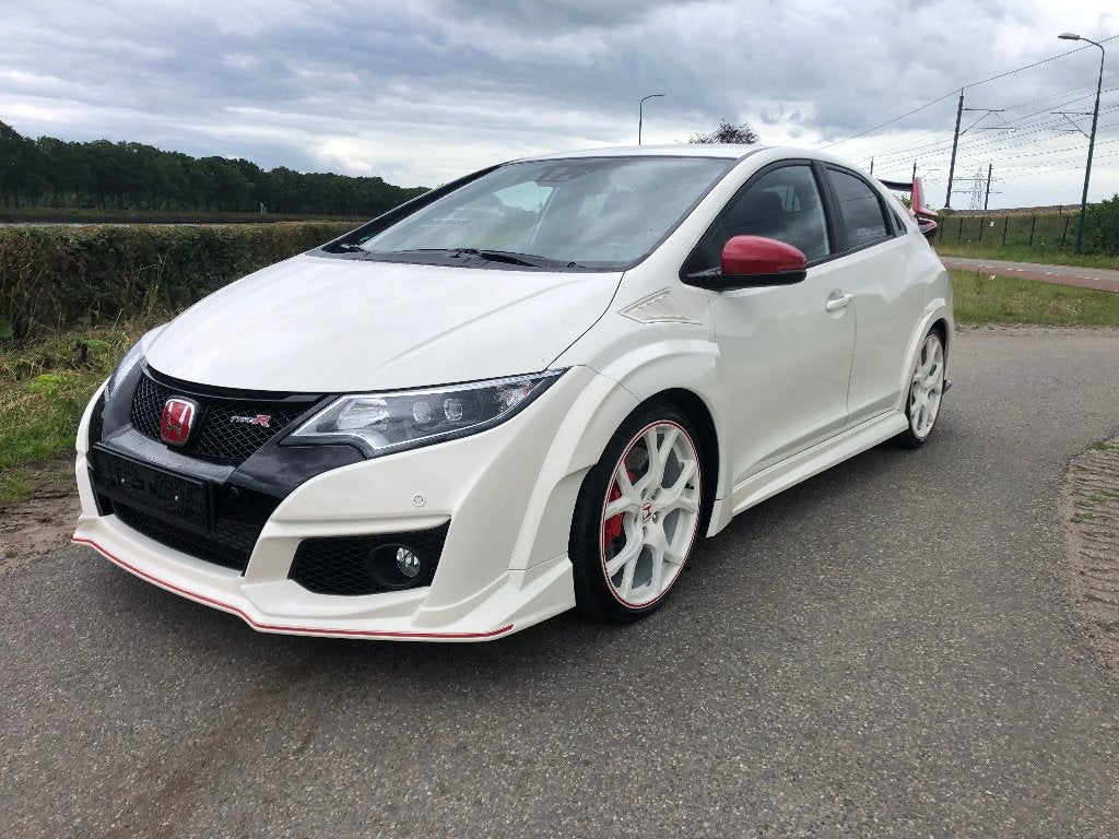 Nieuwstaat Honda Civic Type R Limited Edition 6500 km!!!, Voorwielaandrijving, Stof, 4 cilinders, Wit