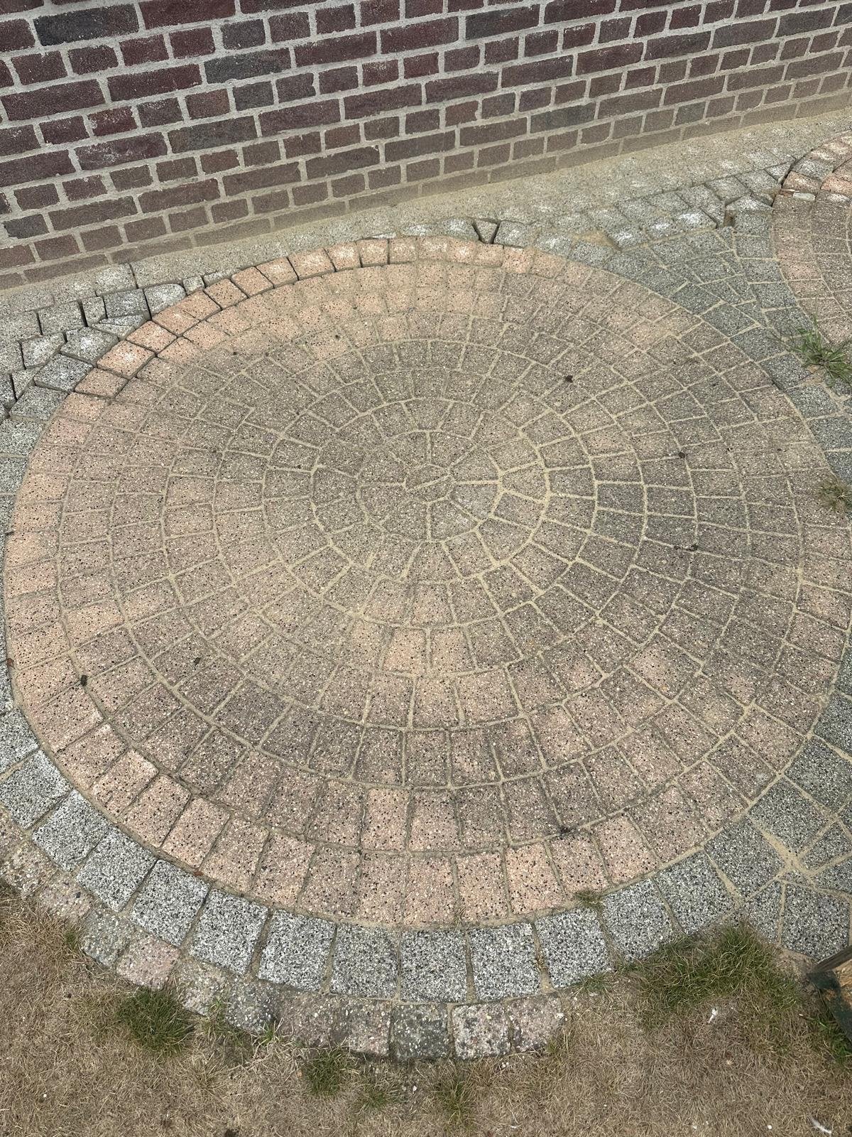 Klinkers 10x10x5 cm - Rood en Grijs, Ophalen, Gebruikt, Klinkers, 10 m² of meer