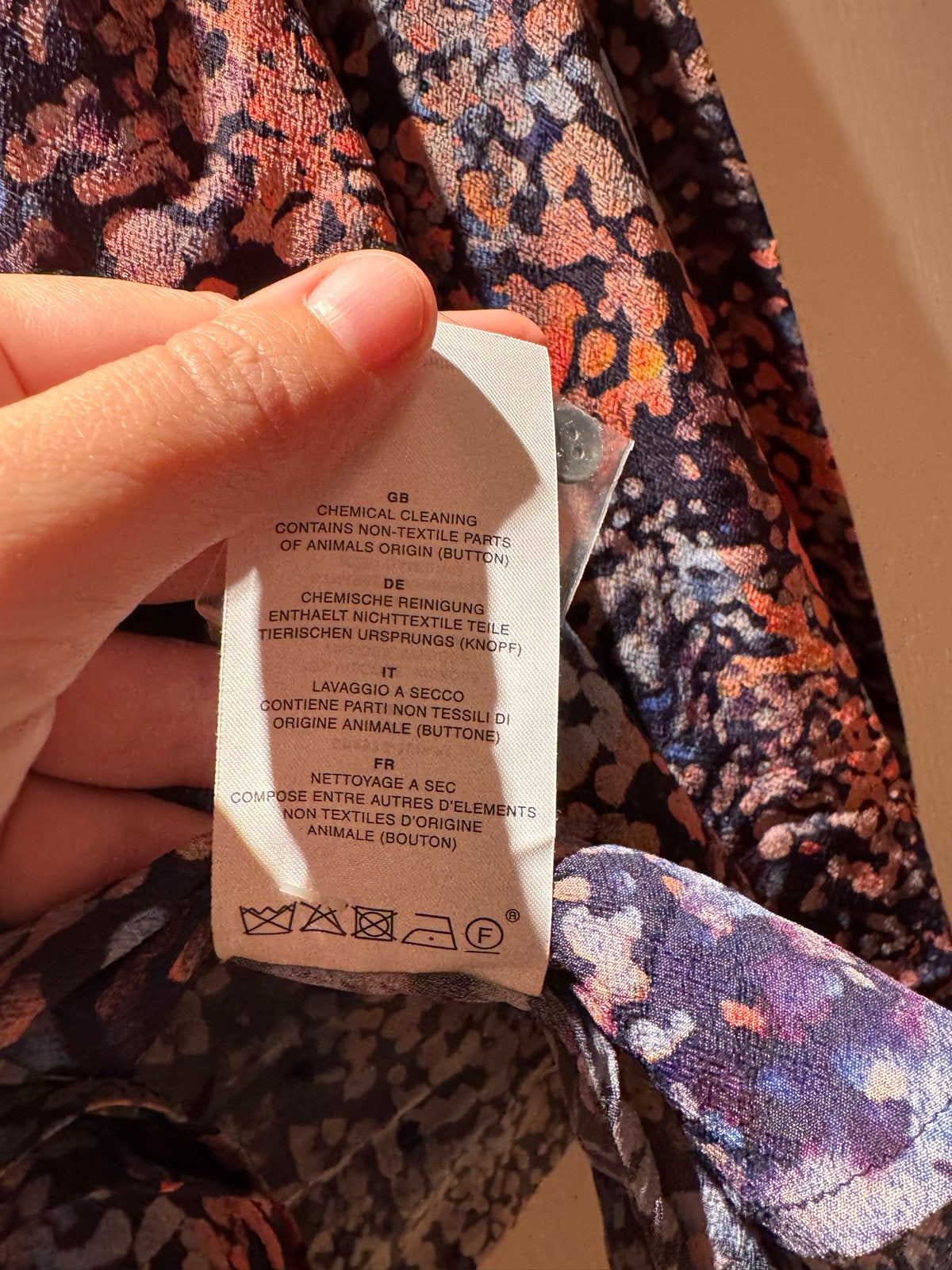 Closed Blouse met print - Maat M, Kleding | Dames, Ophalen of Verzenden, Zo goed als nieuw, Maat 38/40 (M), Meerkleurig
