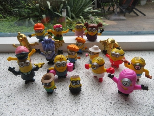 Minion Minions hard kunststof verschillend verzameling, Ophalen of Verzenden, Zo goed als nieuw