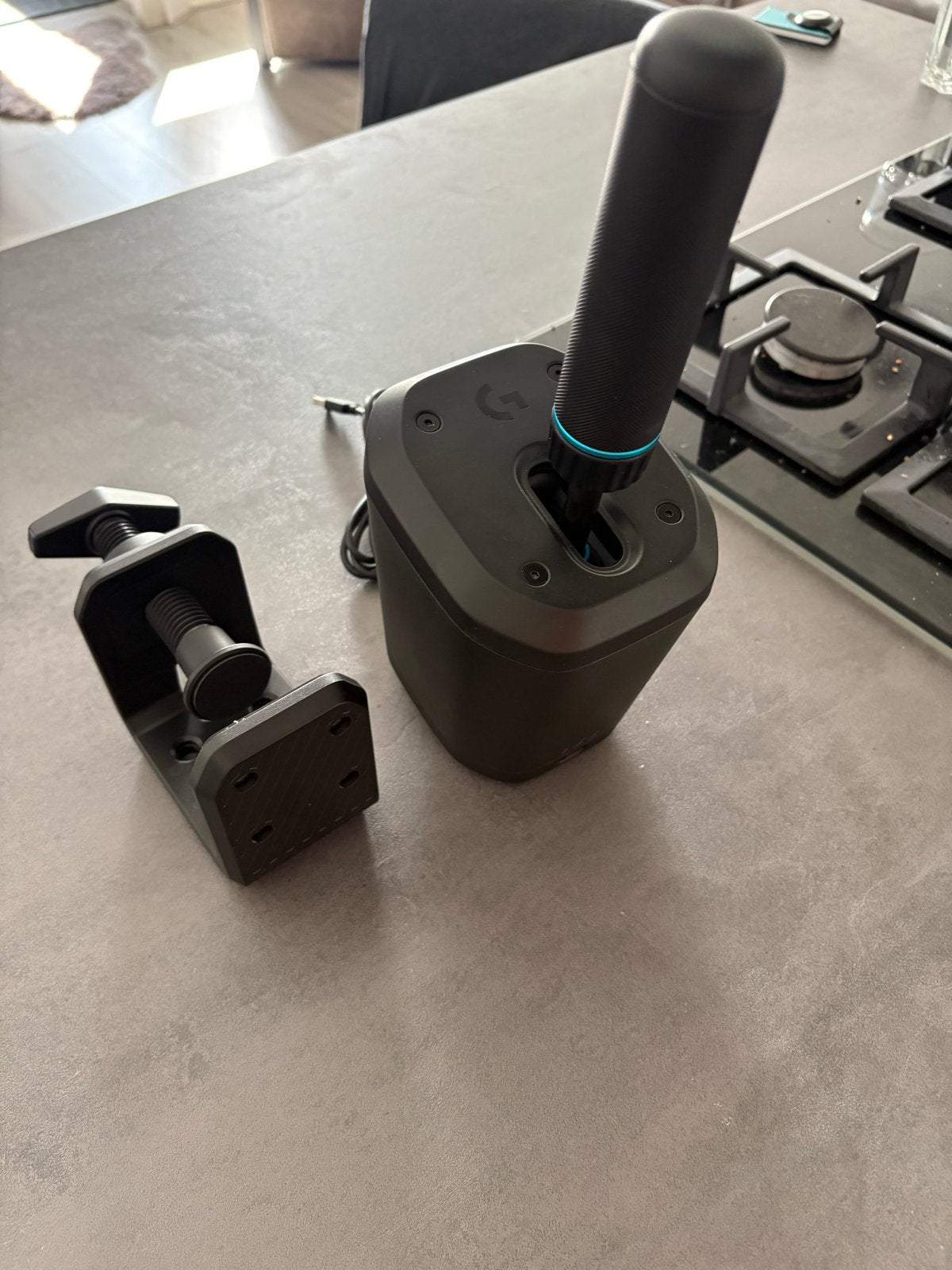 Logitech G RS Shifter & Handbrake + Tafelklem (Z.G.A.N.), Ophalen, Zo goed als nieuw, Shifter, PC