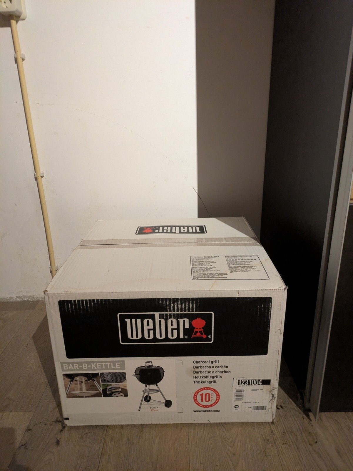 Nieuwe Weber Bar-B-Kettle Houtskoolbarbecue diameter 47 cm, Ophalen of Verzenden, Nieuw, Weber