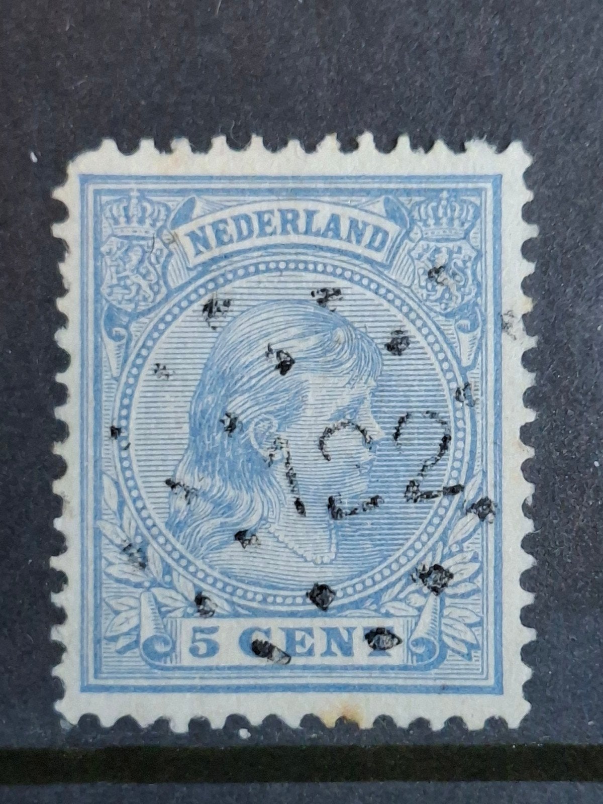 Puntstempel zegel nr 132 Zierikzee nvph nr 35, Postzegels en Munten, Ophalen of Verzenden