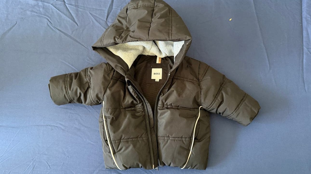 HUGO BOSS baby jas zwart, Ophalen of Verzenden, Zo goed als nieuw, Jongetje of Meisje