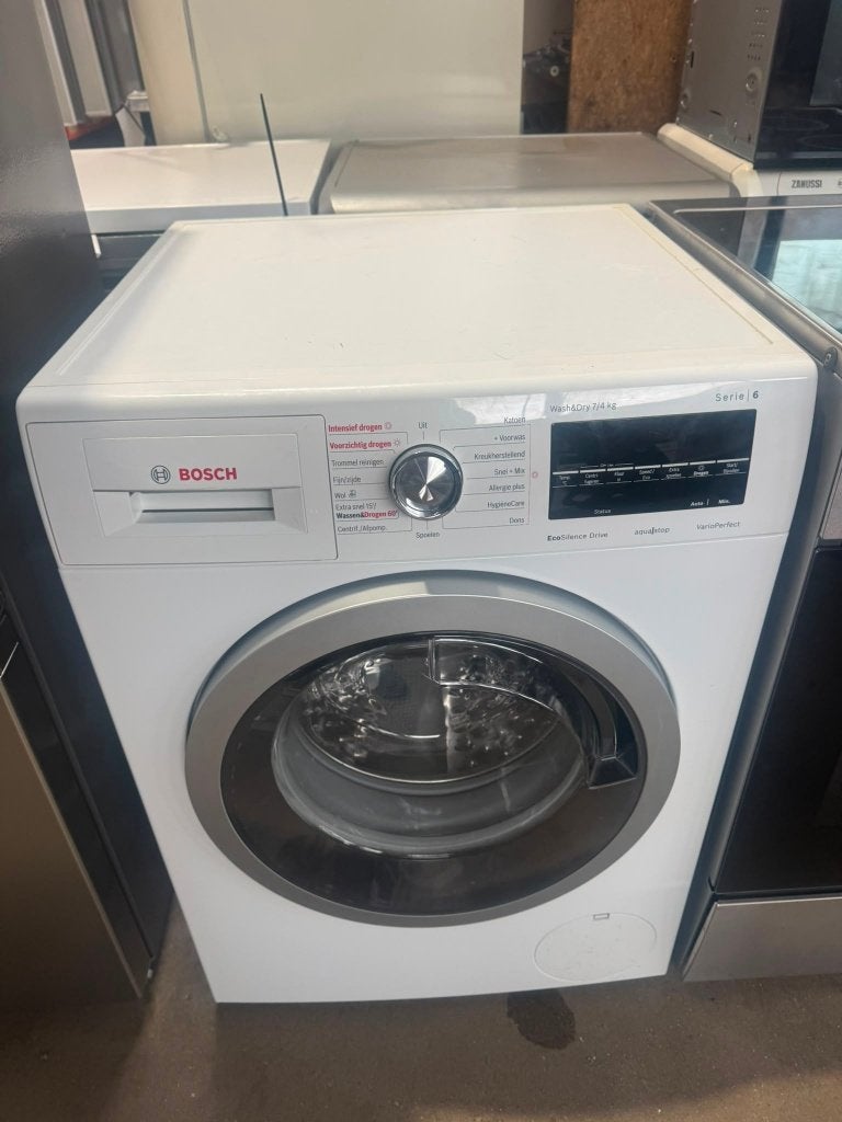Zeer nette Bosch Serie 6 was-droogcombinatie – WNG30442NL, Witgoed en Apparatuur, Wasmachines, Ophalen, Zo goed als nieuw, Voorlader