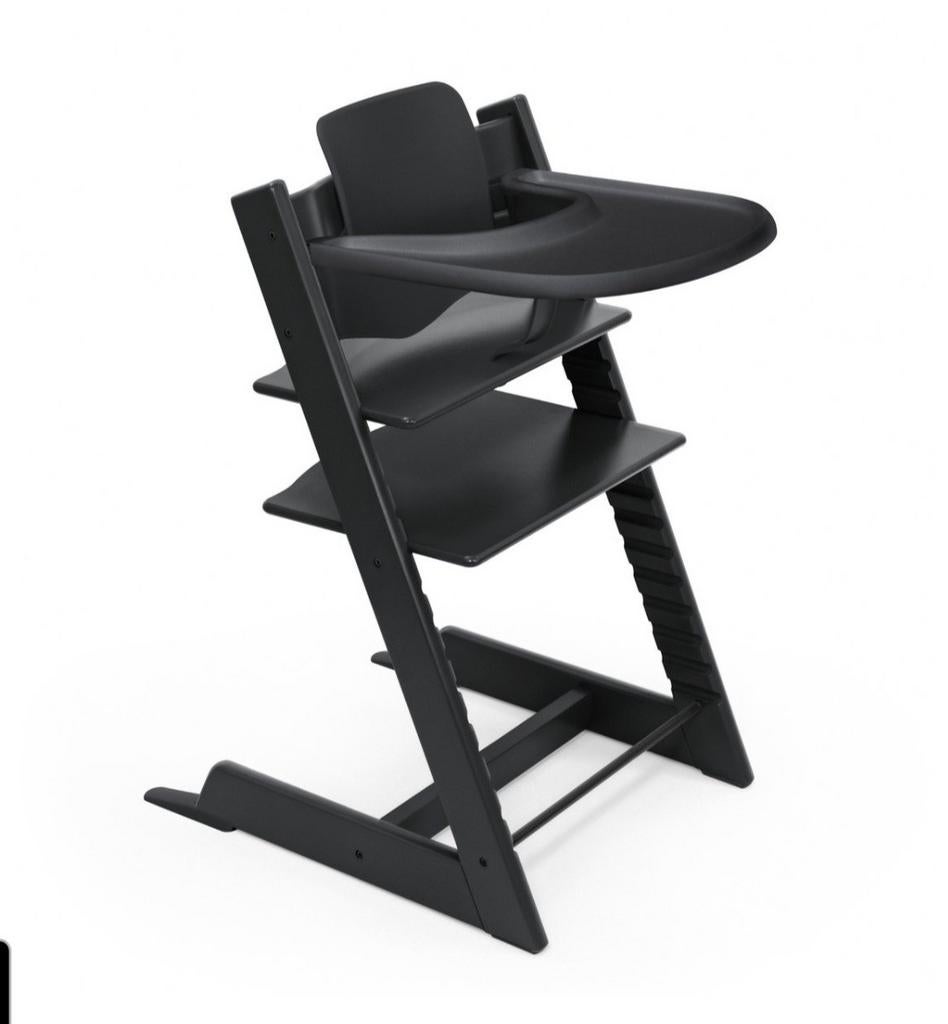 Stokke Tafelblad / Dienblad Zwart - Zo goed als nieuw, Kinderen en Baby's, Kinderstoelen, Ophalen, Zo goed als nieuw, Overige typen