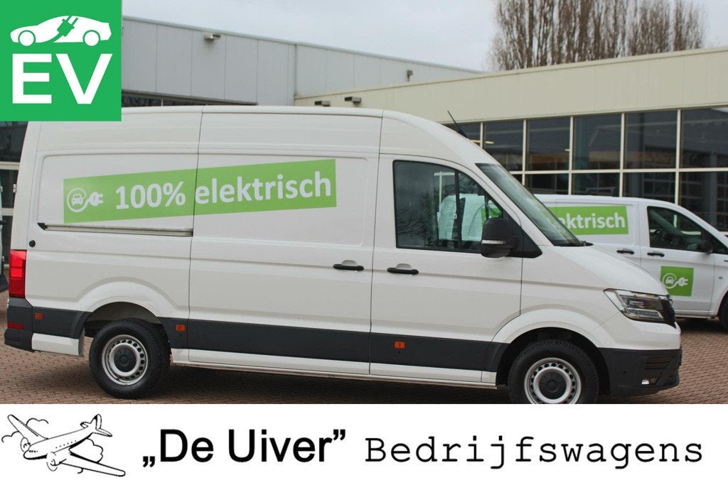 MAN eTGE Elektrisch 136 Pk L3 H3, Auto's, Bestelauto's, Gebruikt, Zwart, 40 min, Wit