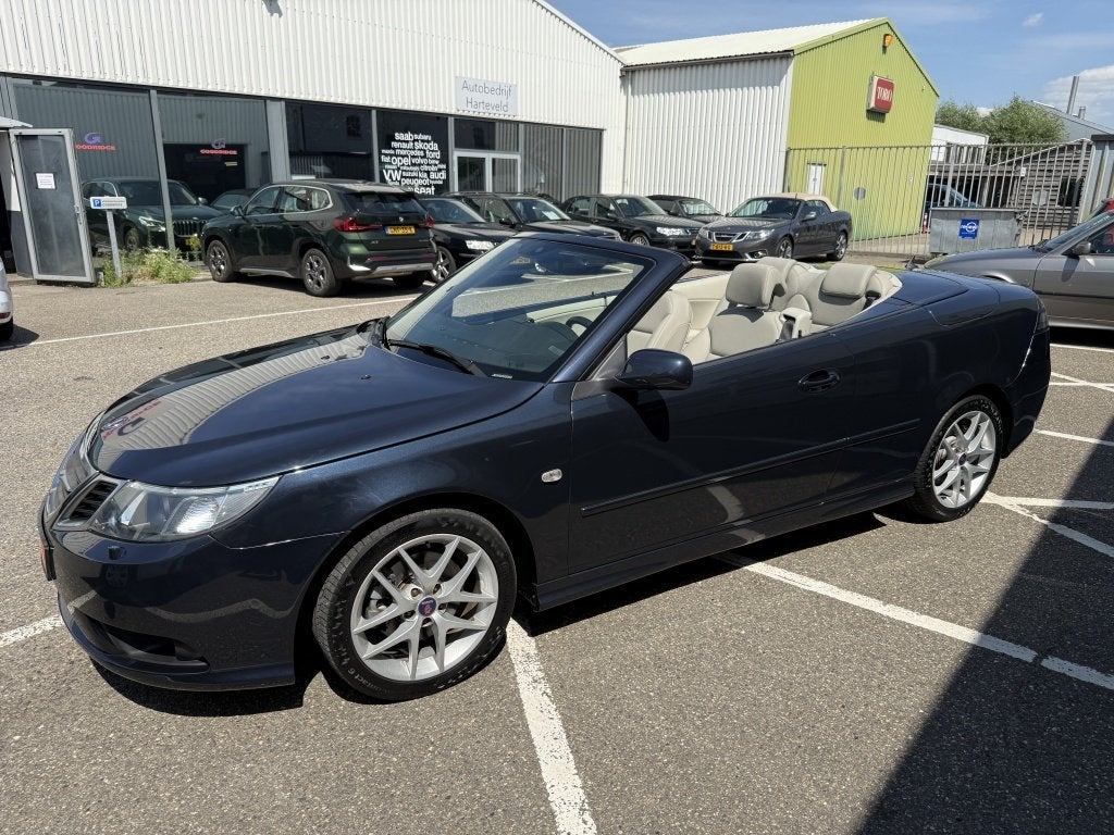 Saab 9-3 Cabrio 2.0t Vector - incl. nieuw Leder (bj 2010), Gebruikt, Beige, 4 cilinders, Leder