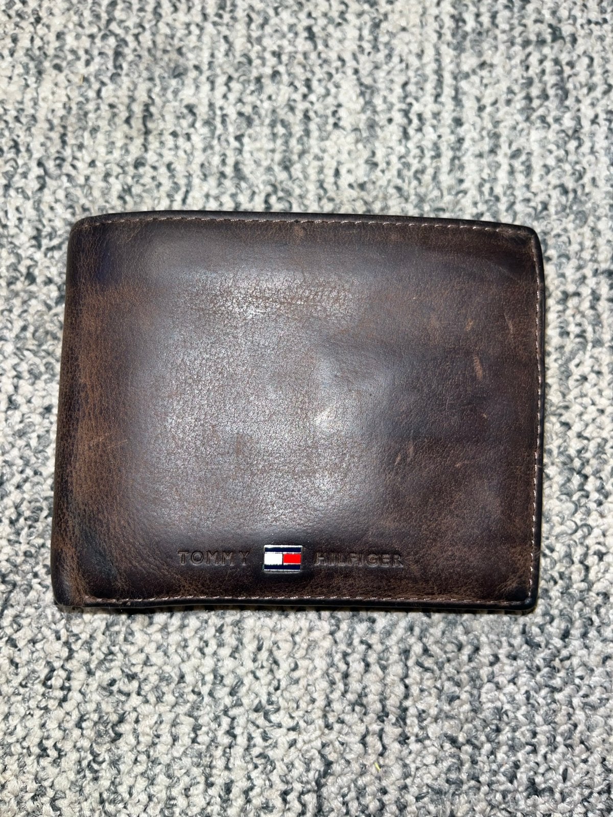 Tommy Hilfiger Leren Portemonnee - Bruin, Sieraden, Tassen en Uiterlijk, Portemonnees, Overige merken, Gebruikt, Bruin, Ophalen of Verzenden