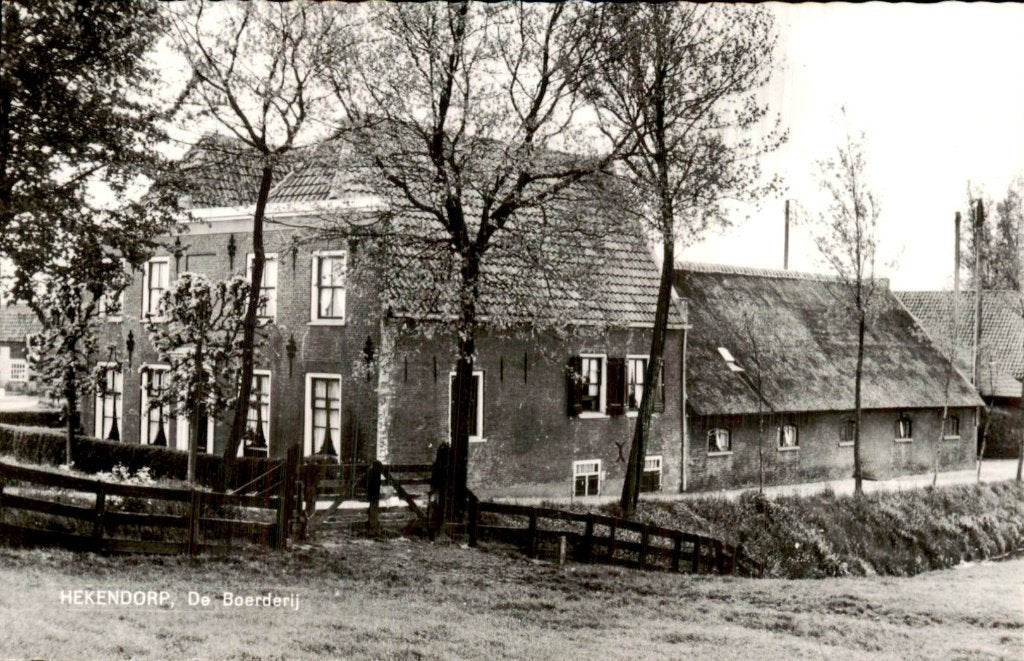 Hekendorp - De Boerderij - Prinses Wilhelmina, Ophalen of Verzenden, 1940 tot 1960, Ongelopen, Zuid-Holland