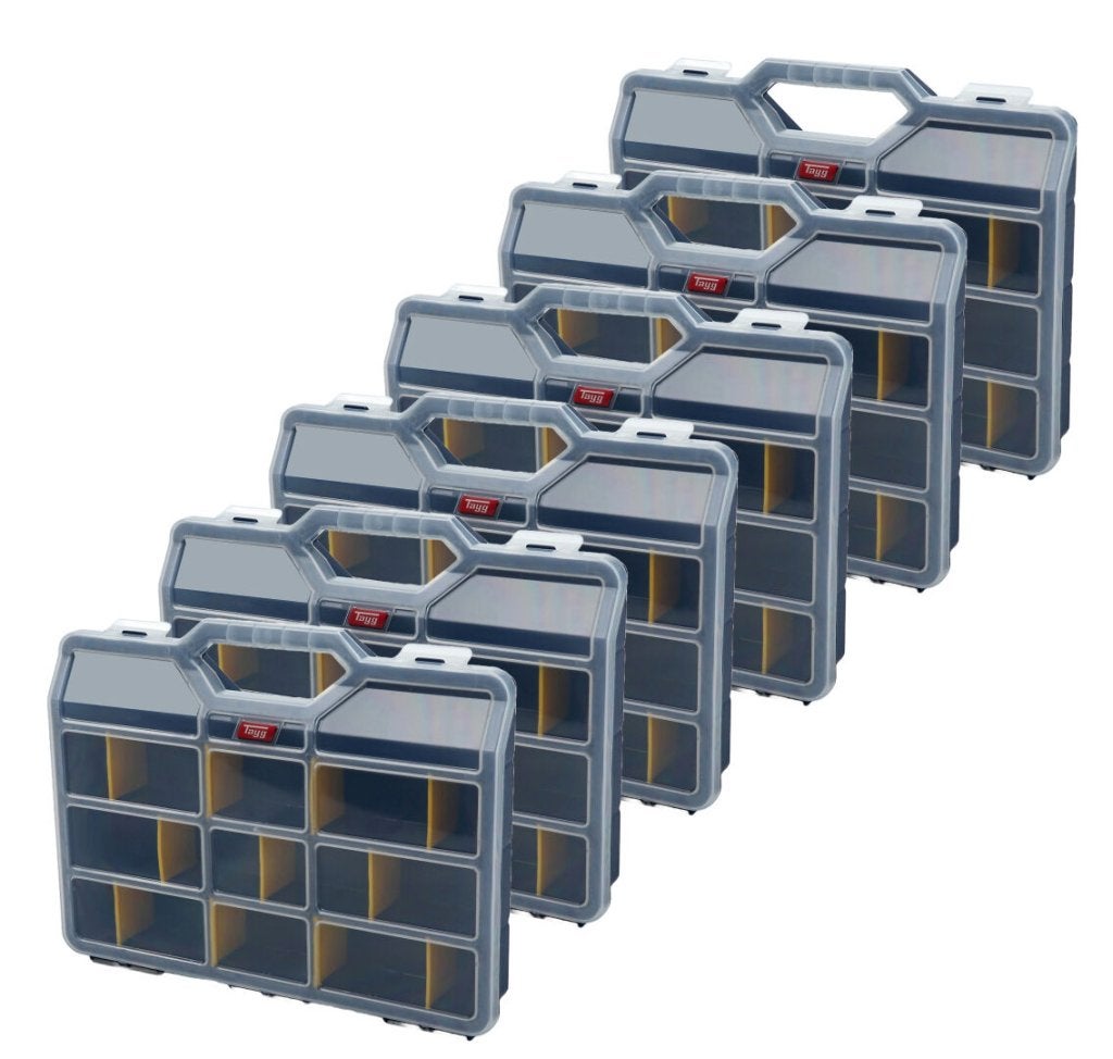 Tayg 45-26 6 x Assortimentsdoos L312 x B238 x H51 mm - Blauw, Niet ingevuld, Niet ingevuld, Niet ingevuld
