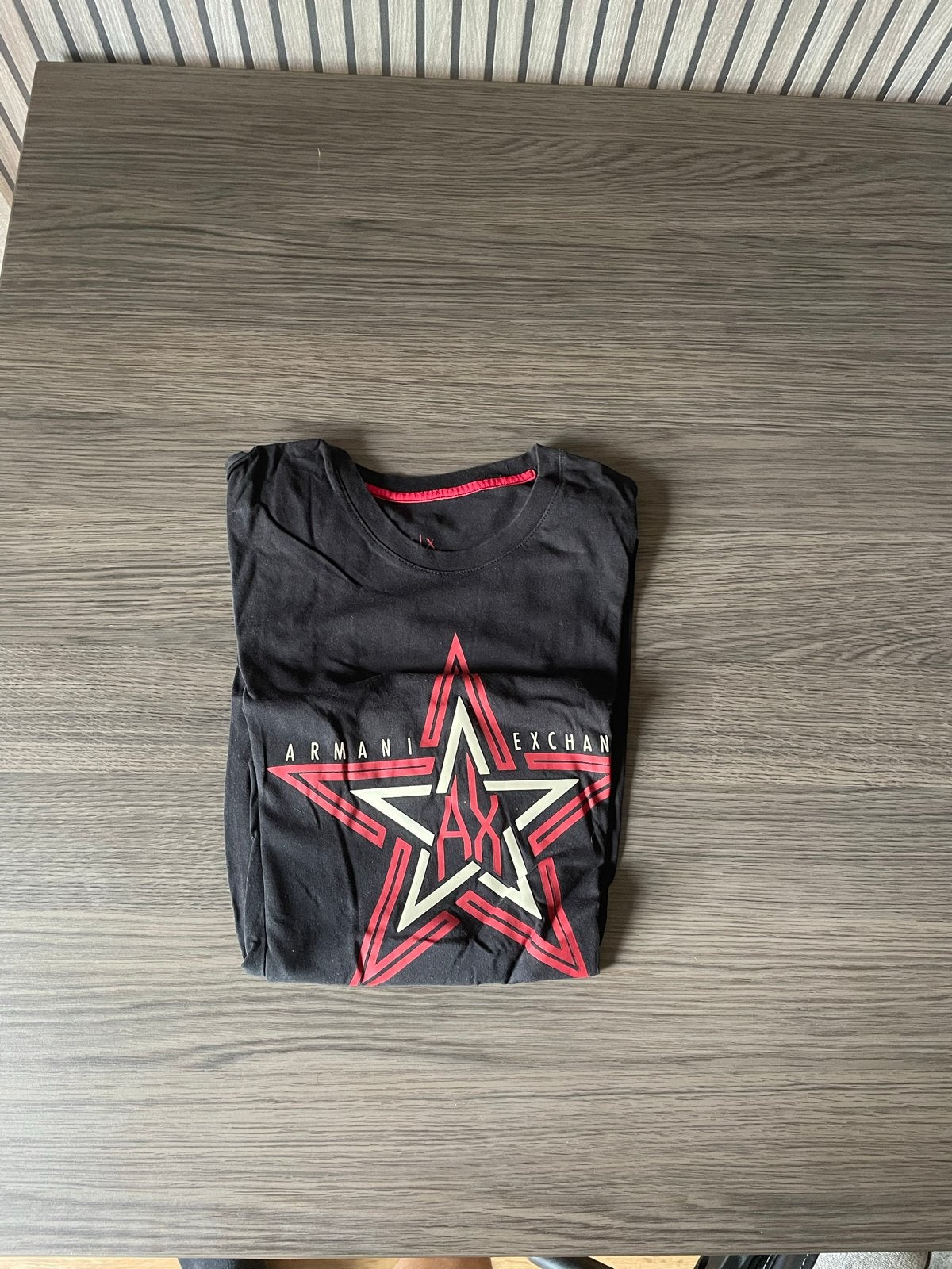 Armani Exchange T-shirt Zwart Maat M, Ophalen, Zo goed als nieuw, Maat 48/50 (M), Zwart