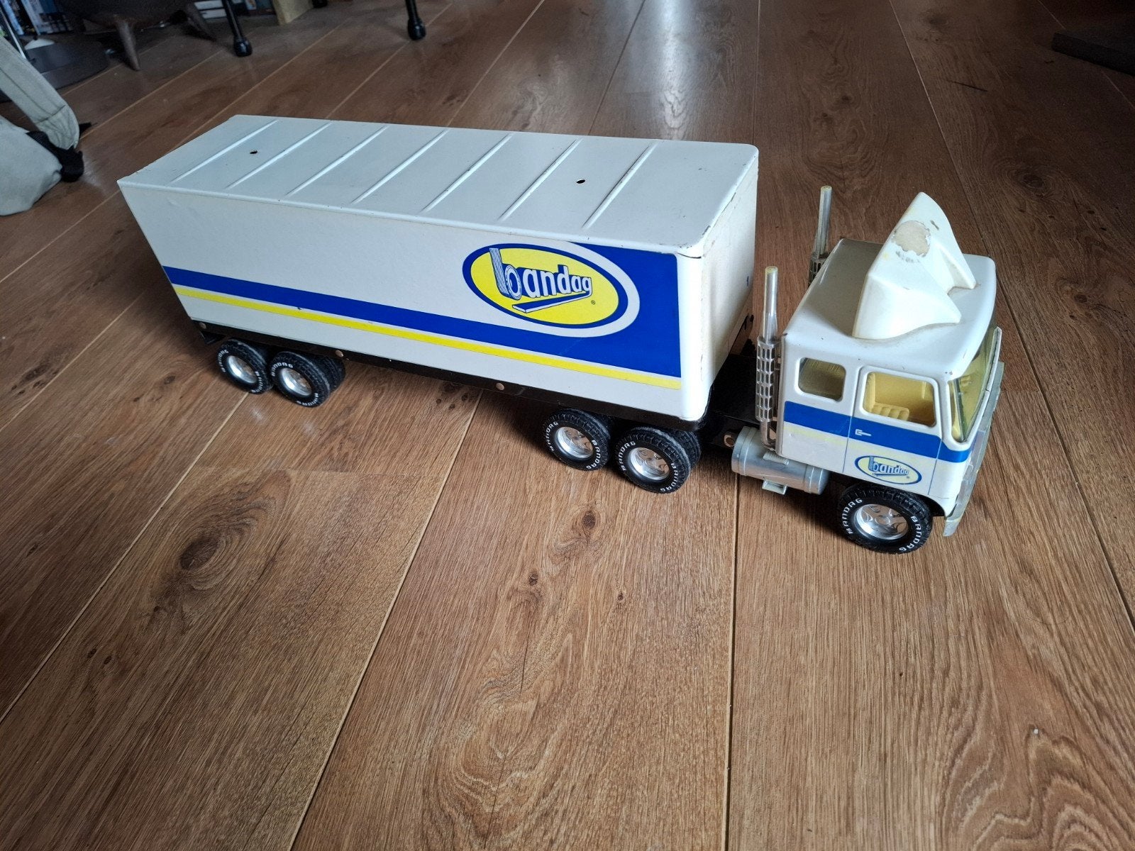 Vintage Nylint Corporation Vrachtwagen+ Trailer - Opknappe, Ophalen of Verzenden, Gebruikt